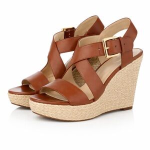 New - Michael Kors Giovanna Wedge Sandals